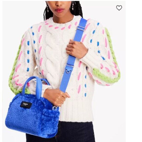 Apres Chic Faux Shearling Satchel - Picture 3 of 8